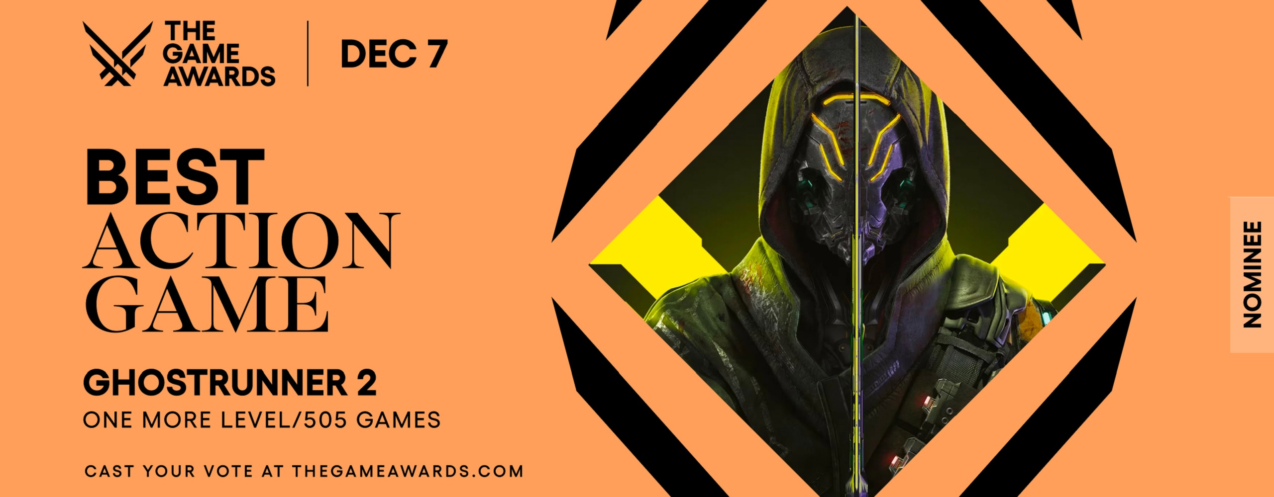 Ghostrunner 2 Nominated for Best Action Game at The Game Awards